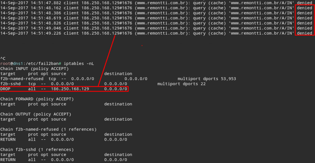 Fail2ban debian 9 настройка